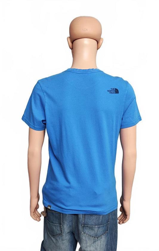 Vintage The North Face Graphic T-Shirt Blue Retro Y2K Men's Size Medium M