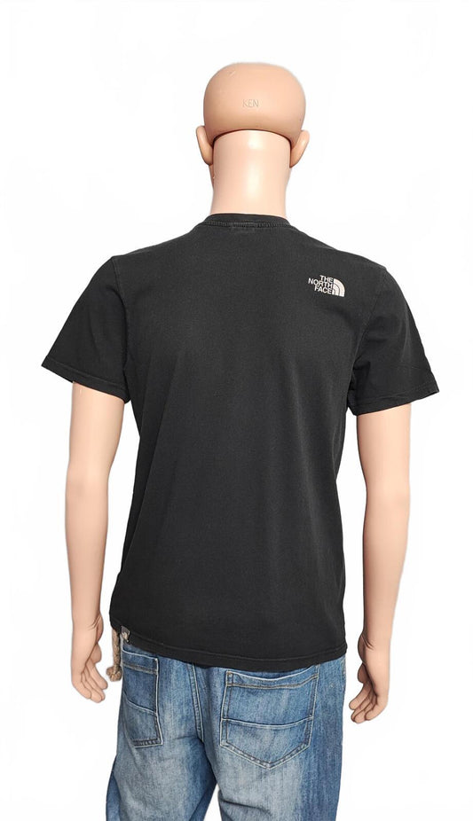 Vintage The North Face Graphic T-Shirt Black Retro Y2K Men's Size Small S