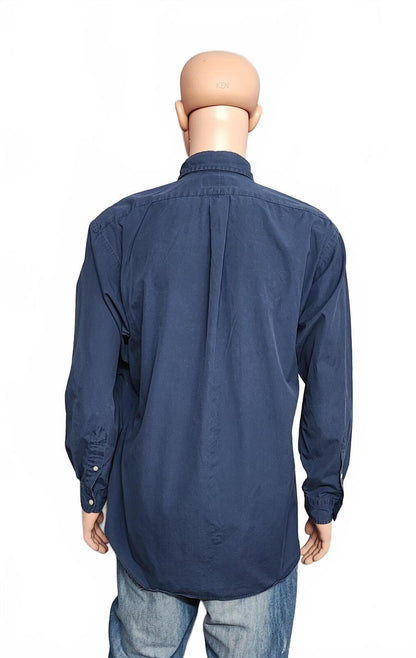 Vintage Ralph Lauren Blake Long Sleeve Shirt Faded Navy Men's Size XXL 2XL