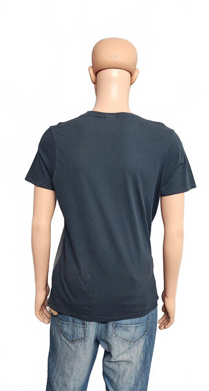 Vintage Jack & Jones Graphic T-Shirt Grey Blue Retro Y2K Men's Size Medium M