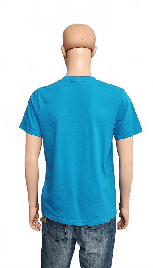 Vintage Ellesse Graphic T-Shirt Blue Retro 90s Casuals Men's Size Medium M