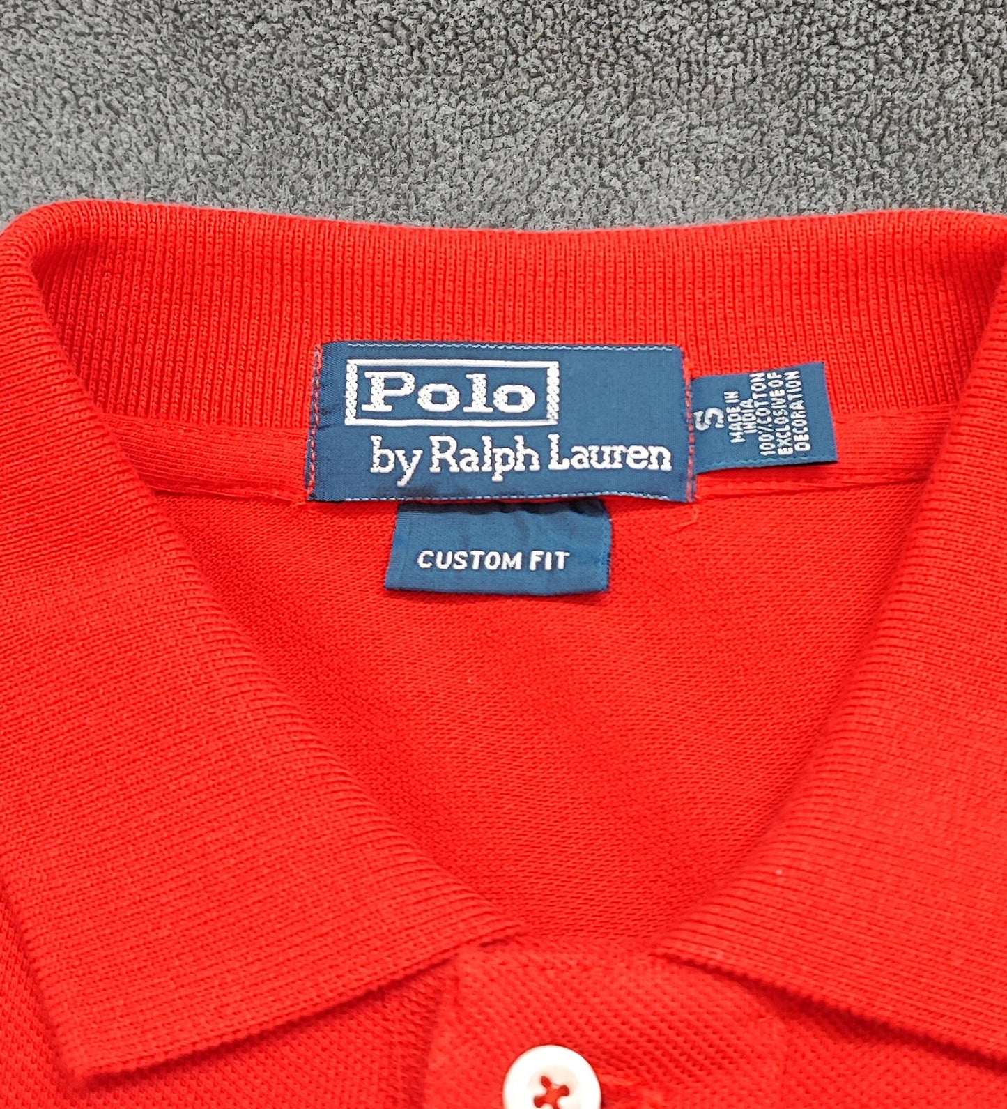 Vintage Ralph Lauren Embroidered Pony Polo Shirt Red Retro 90s Men's Size Small S