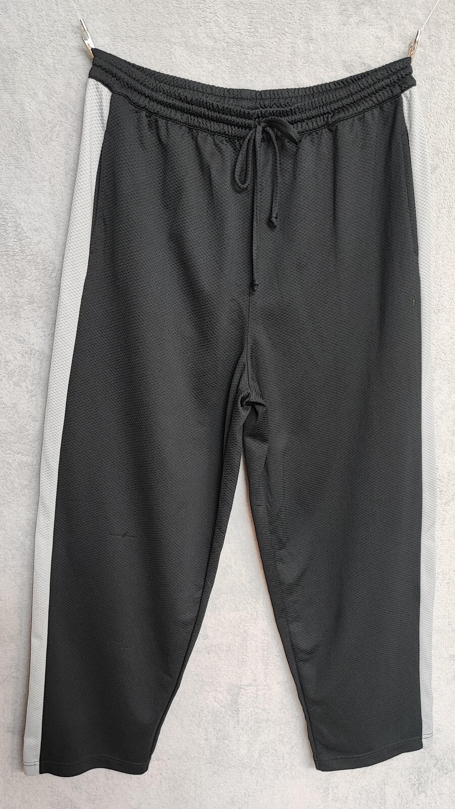 Vintage Nautica Plain Black Embroidered Logo Tracksuit Bottoms Joggers Men L