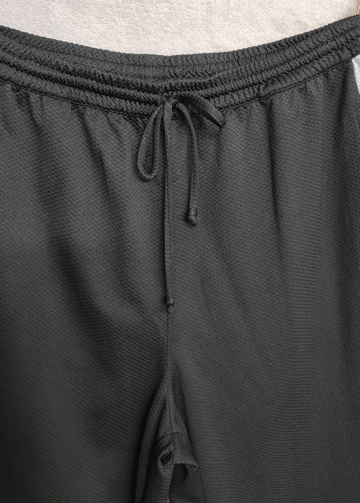 Vintage Nautica Plain Black Embroidered Logo Tracksuit Bottoms Joggers Men L
