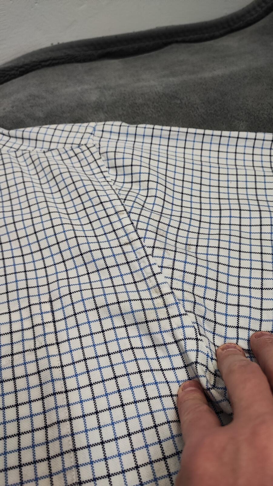 Vintage Tommy Hilfiger Checked Long Sleeve Shirt Blue White Men's Size XXL