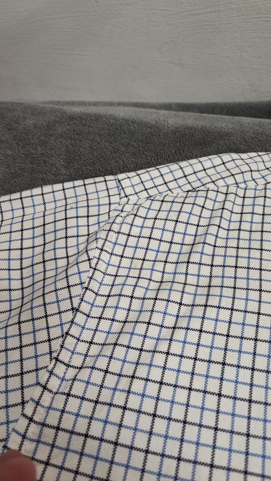 Vintage Tommy Hilfiger Checked Long Sleeve Shirt Blue White Men's Size XXL