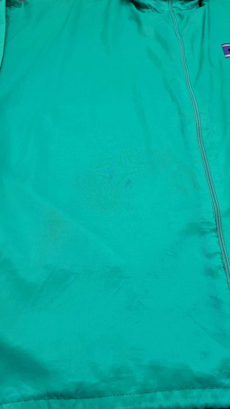 Vintage adidas Plain Green Long Sleeve Hoodless Windbreaker Jacket Men Size XL