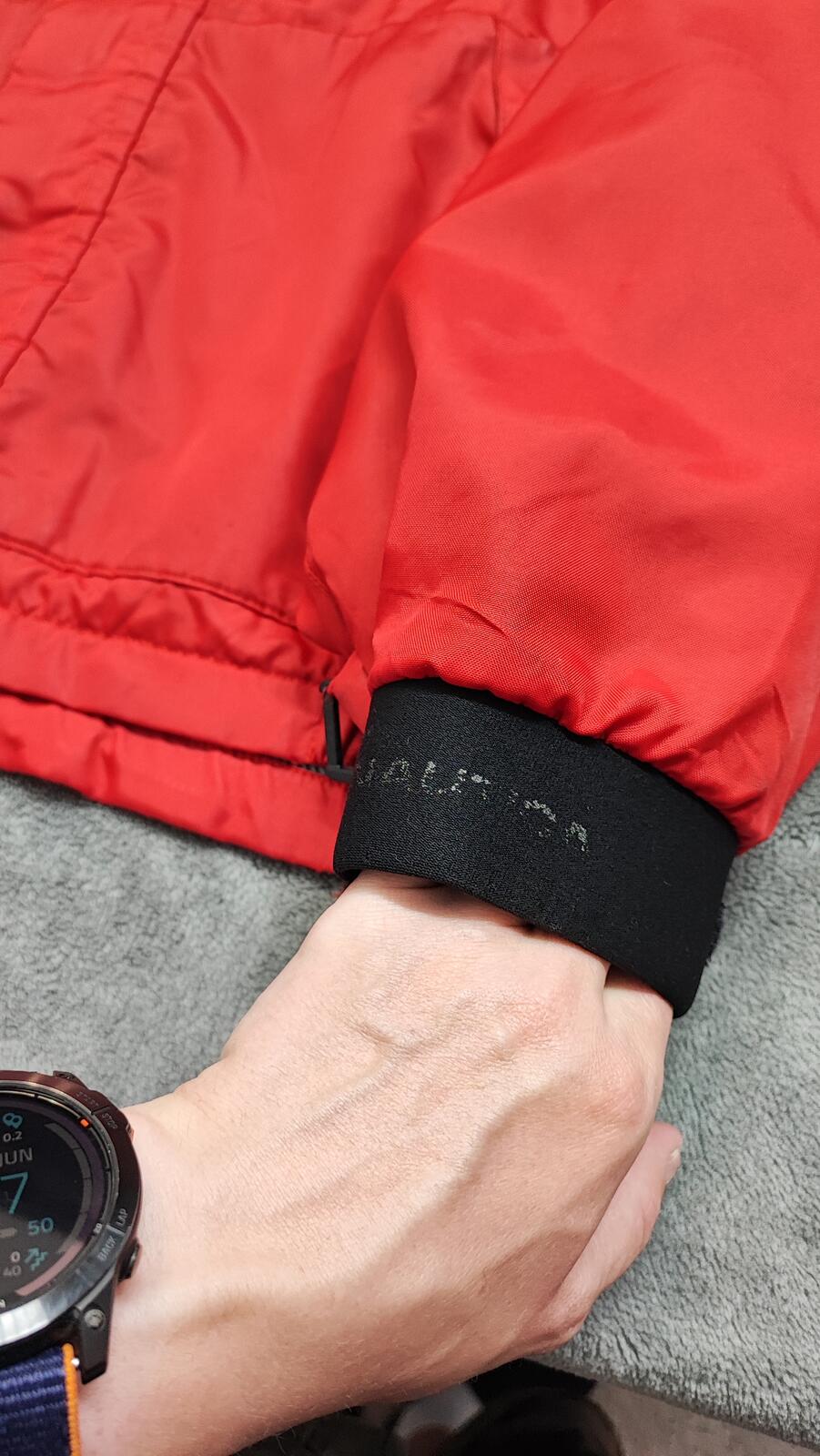 Vintage Nautica Competition Sailing Jacket Red Black Colour Block Men Size 3XL