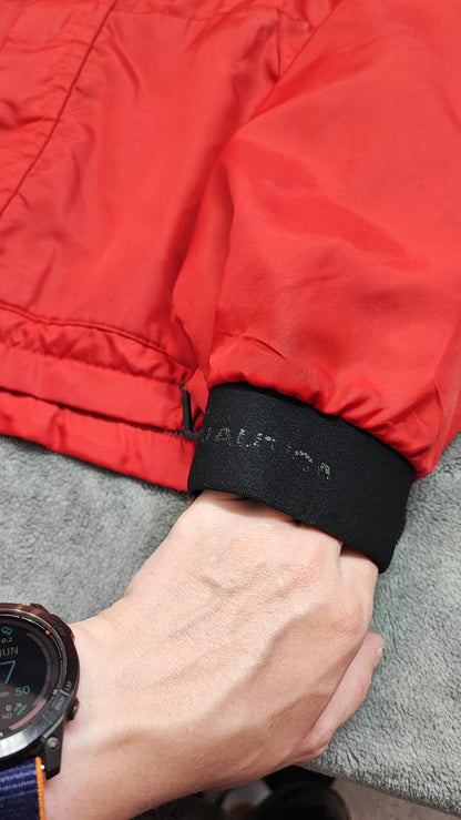 Vintage Nautica Competition Sailing Jacket Red Black Colour Block Men Size 3XL