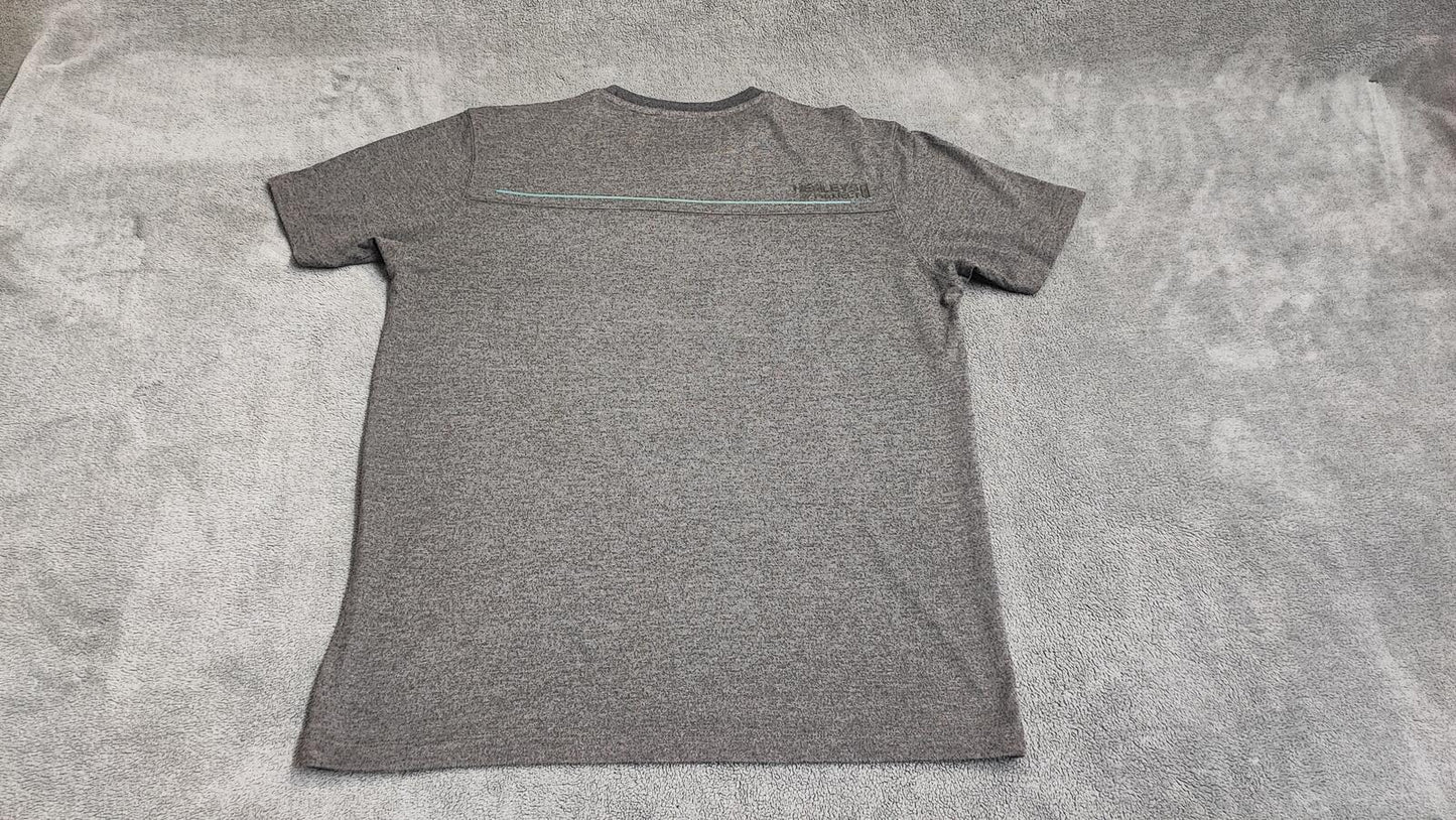 Vintage Henleys DLX Project Graphic T-Shirt Grey Retro Y2K Men's Size Medium M