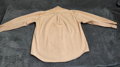 Vintage Chaps Ralph Lauren Heavy Cotton Canvas Shacket Overshirt Yellow Large