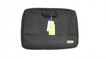 Vintage Bagasin Black Padded Laptop Bag Briefcase Messenger Business Travel Case
