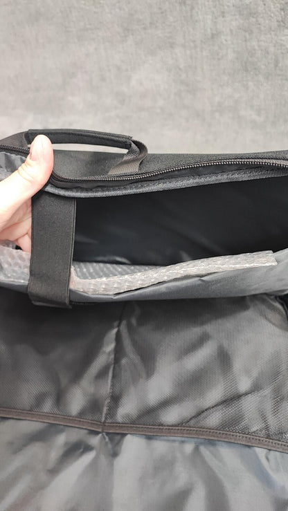 Vintage Bagasin Black Padded Laptop Bag Briefcase Messenger Business Travel Case