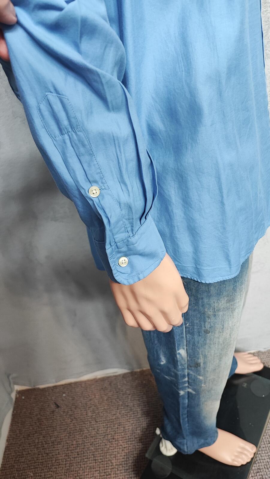 Vintage Polo Ralph Lauren Yarmouth Long Sleeve Shirt Classic Blue Men's Size XXL