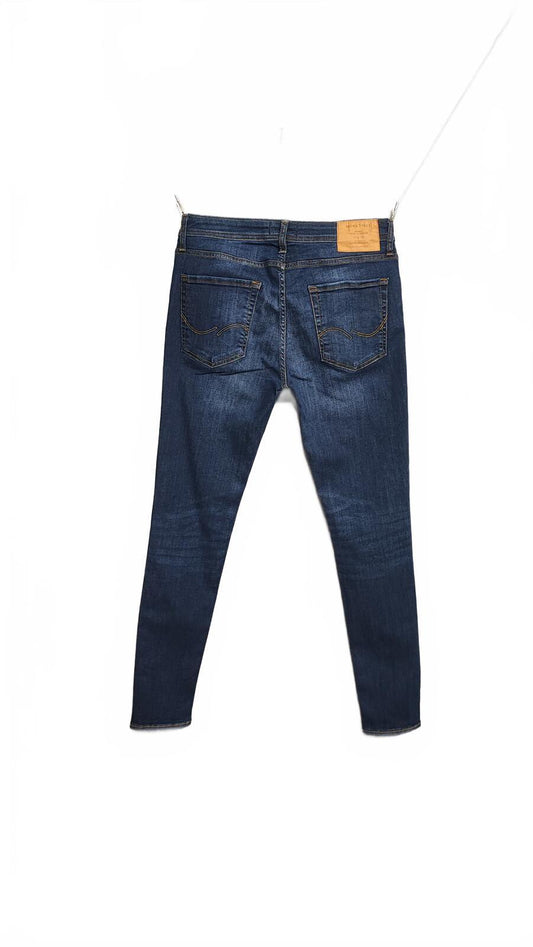 Vintage Jack & Jones Navy Blue Wash Jeans Y2K Retro Streetwear Men's W30 L32