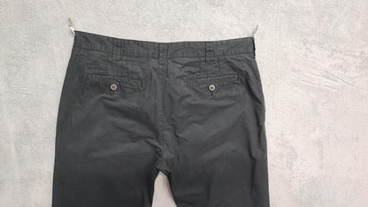 Vintage Easy Faded Black Chino Trousers Regular Fit Skater Workwear Men's W36