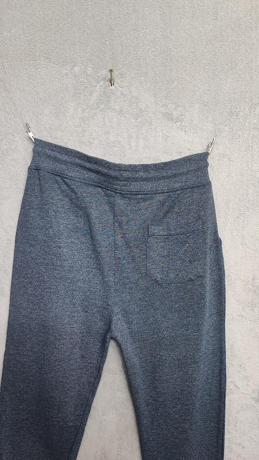 Vintage Cedarwood State Plain Blue Elastic Drawstring Bottoms Joggers Size M
