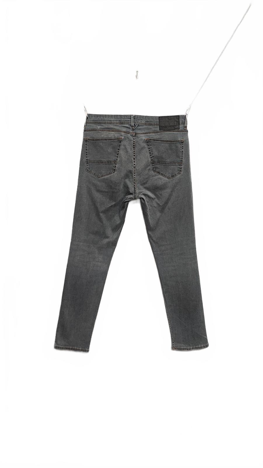 Vintage Burton Menswear Grey Denim Jeans Y2K Indie Retro Stretch Slim Men's W33