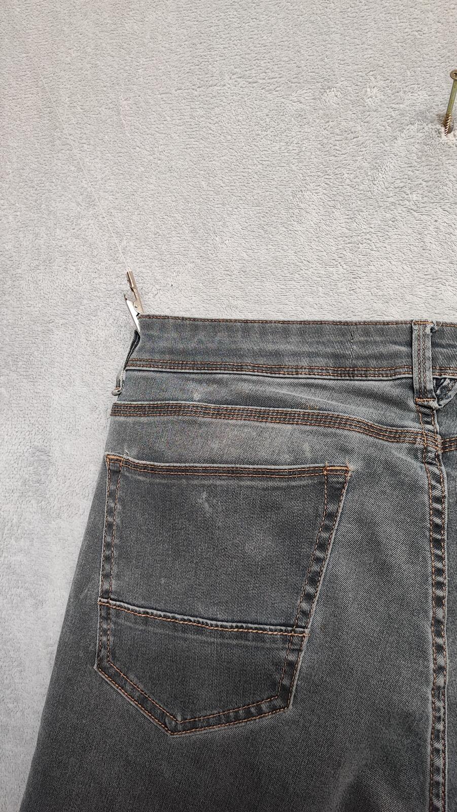 Vintage Burton Menswear Grey Denim Jeans Y2K Indie Retro Stretch Slim Men's W33