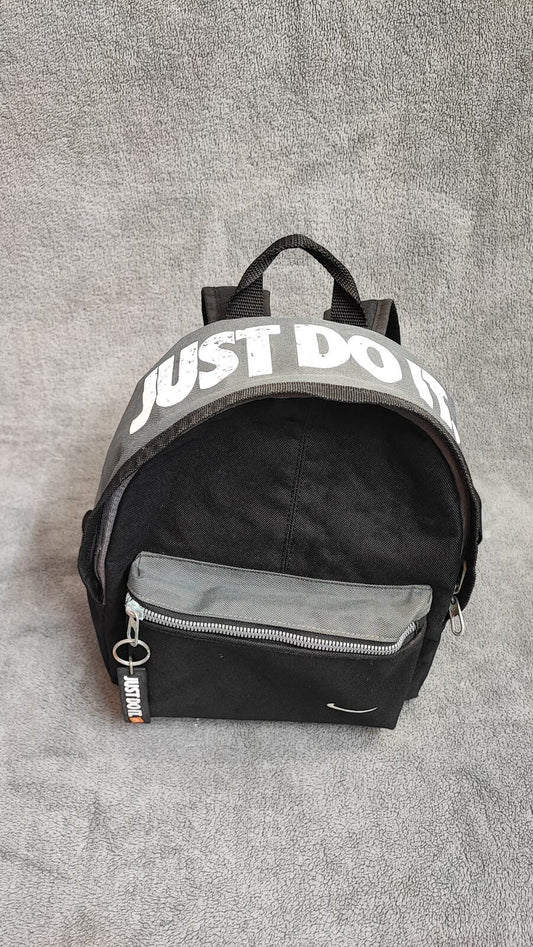 Vintage Nike Just Do It Mini Backpack Black Retro Rucksack Kids Adult Small Bag