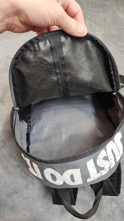 Vintage Nike Just Do It Mini Backpack Black Retro Rucksack Kids Adult Small Bag