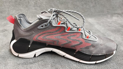 Vintage Reebok Zig Kinetica Grey Red Athletic Trainers Shoes Men Size UK 8 EU 42