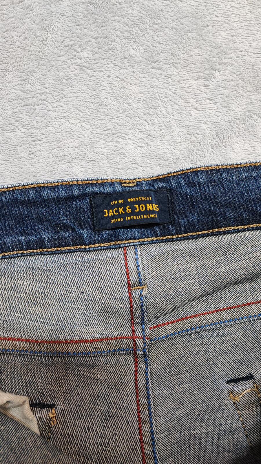 Vintage Jack & Jones Glenn Slim Fit Dark Wash Jeans Y2K Indie Streetwear Men's W31 L32
