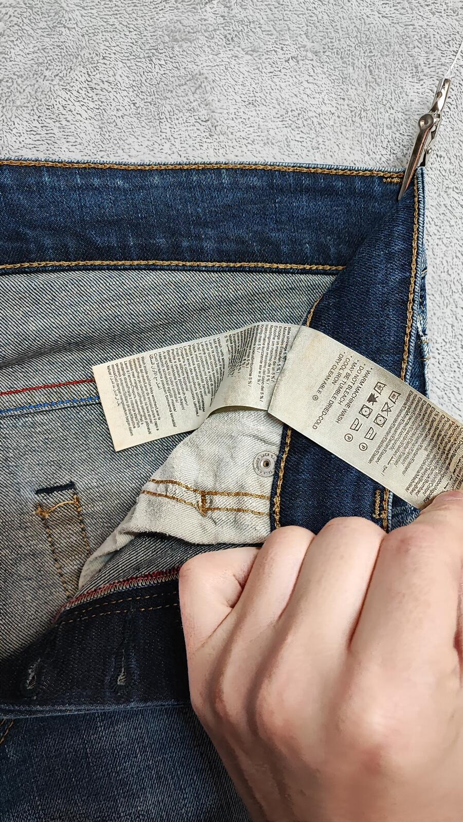 Vintage Jack & Jones Glenn Slim Fit Dark Wash Jeans Y2K Indie Streetwear Men's W31 L32