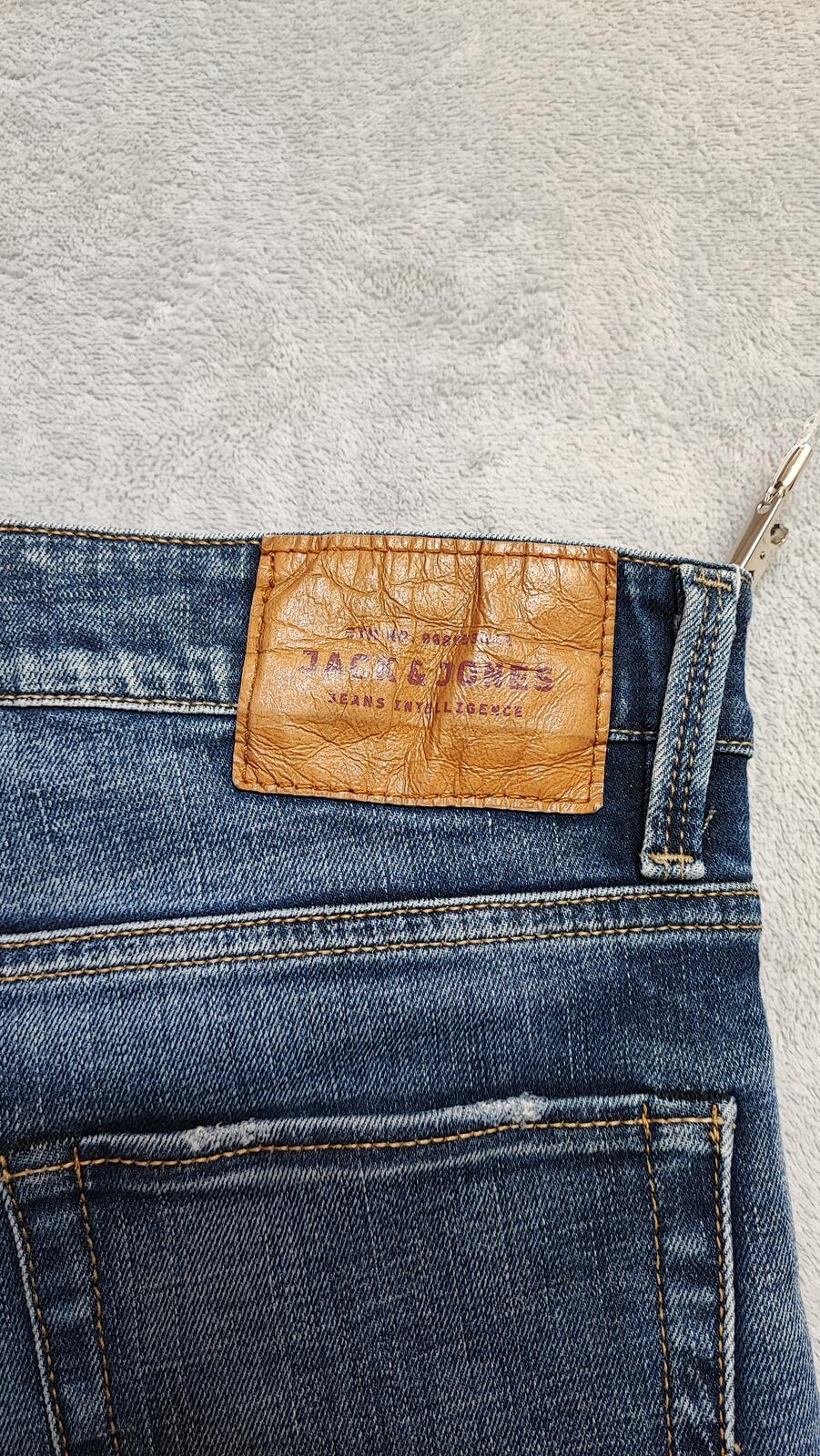 Vintage Jack & Jones Glenn Slim Fit Dark Wash Jeans Y2K Indie Streetwear Men's W31 L32