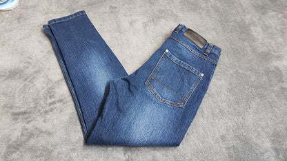 Vintage Boohoo Man Navy Blue Dark Wash Jeans Y2K Retro Streetwear Men's W32 L31