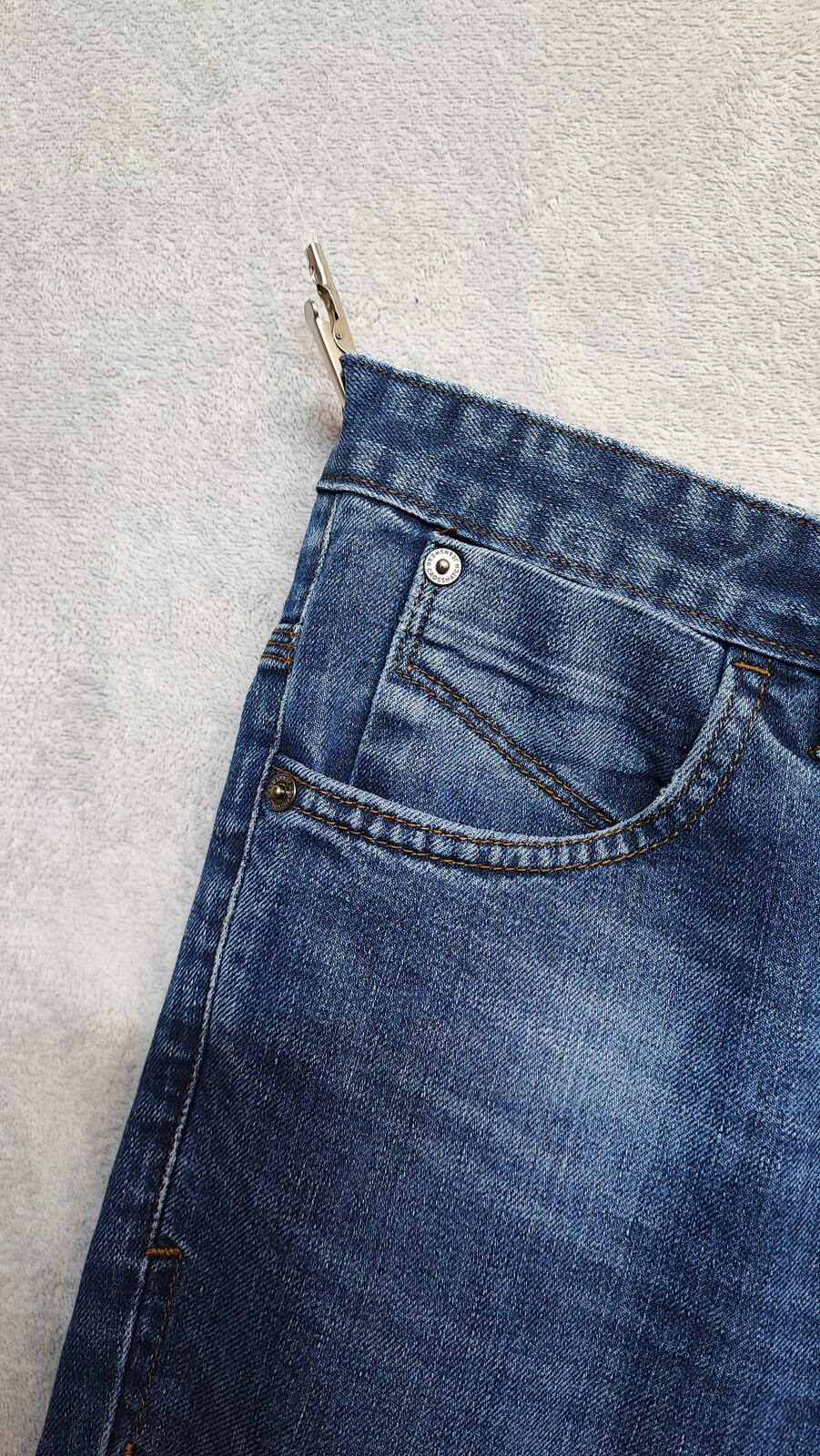 Vintage Crosshatch Navy Blue Dark Wash Jeans Y2K Retro Streetwear Men's W34 L32
