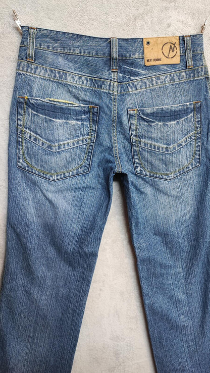 Vintage Next Denims Blue Faded Bootcut Jeans Y2K Indie Skater Men's W33 L30
