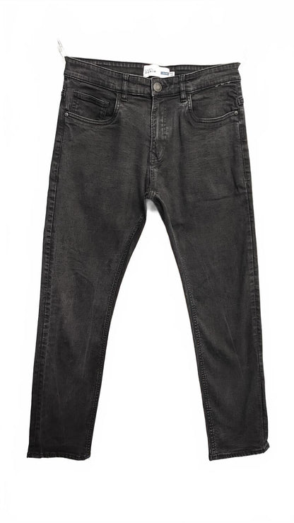 Vintage Easy Faded Black Wash Slim Fit Jeans Y2K Retro Streetwear Men's W32 L30