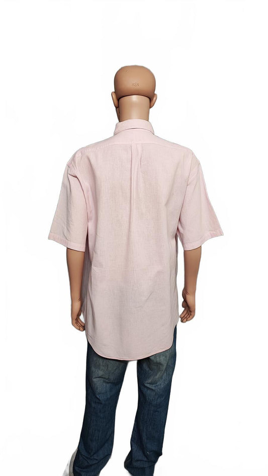 Vintage Ralph Lauren Blake Short Sleeve Shirt Rose Pink Men's Size XXXL 3XL