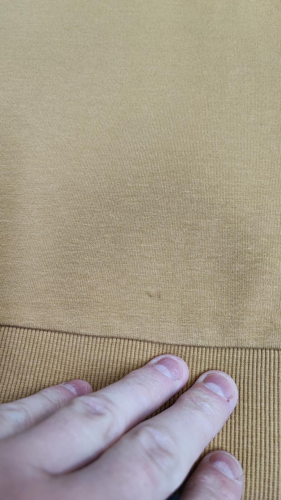 Vintage Asos Design Plain Mustard Yellow Crewneck Long Sleeve Top Men Size Small