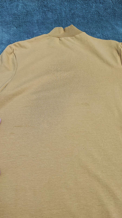 Vintage Asos Design Plain Mustard Yellow Crewneck Long Sleeve Top Men Size Small