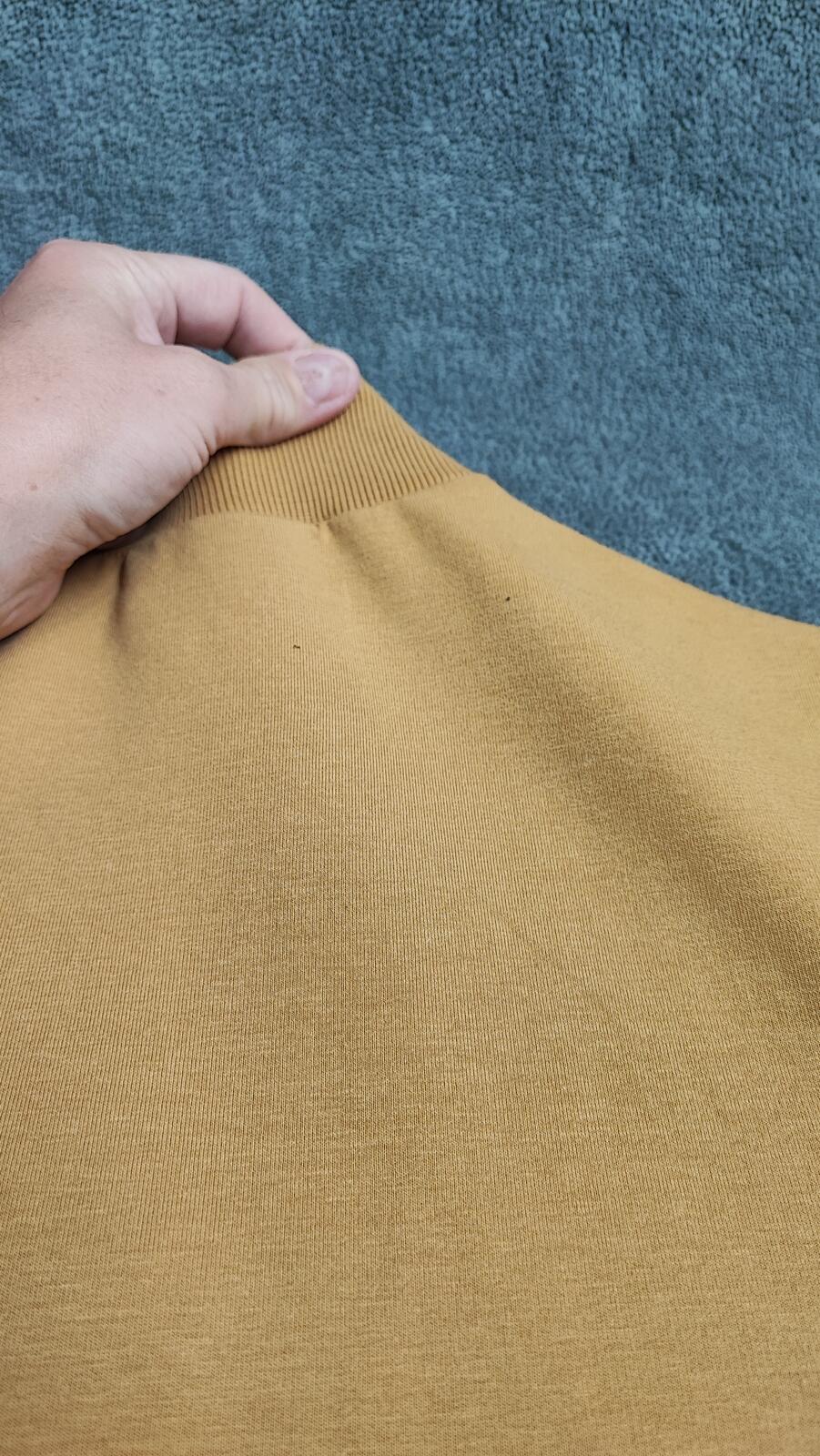 Vintage Asos Design Plain Mustard Yellow Crewneck Long Sleeve Top Men Size Small