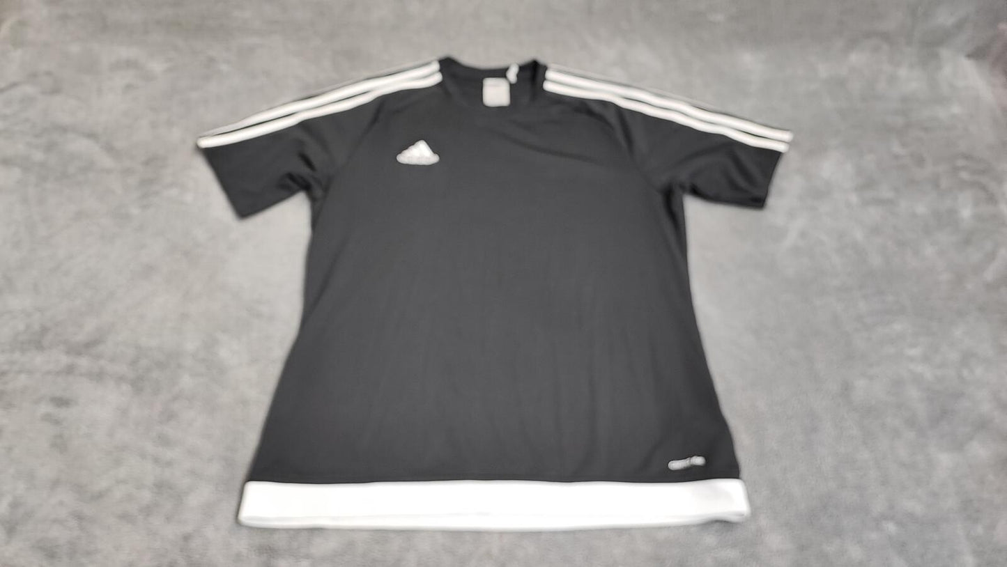 Vintage Adidas Climalite Center Logo T-Shirt Black Men's Size Medium M