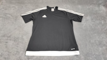 Vintage Adidas Climalite Center Logo T-Shirt Black Men's Size Medium M