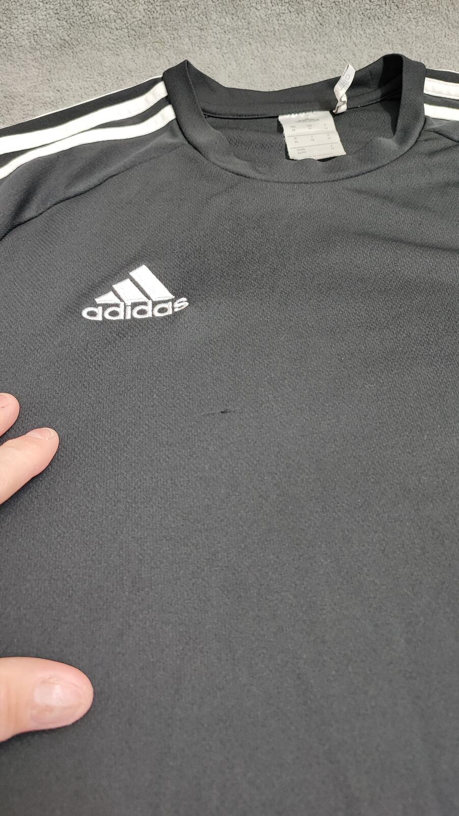 Vintage Adidas Climalite Center Logo T-Shirt Black Men's Size Medium M