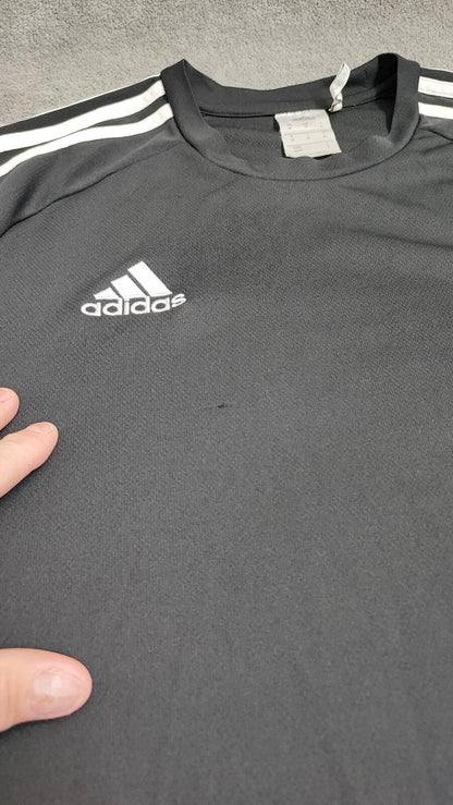 Vintage Adidas Climalite Center Logo T-Shirt Black Men's Size Medium M