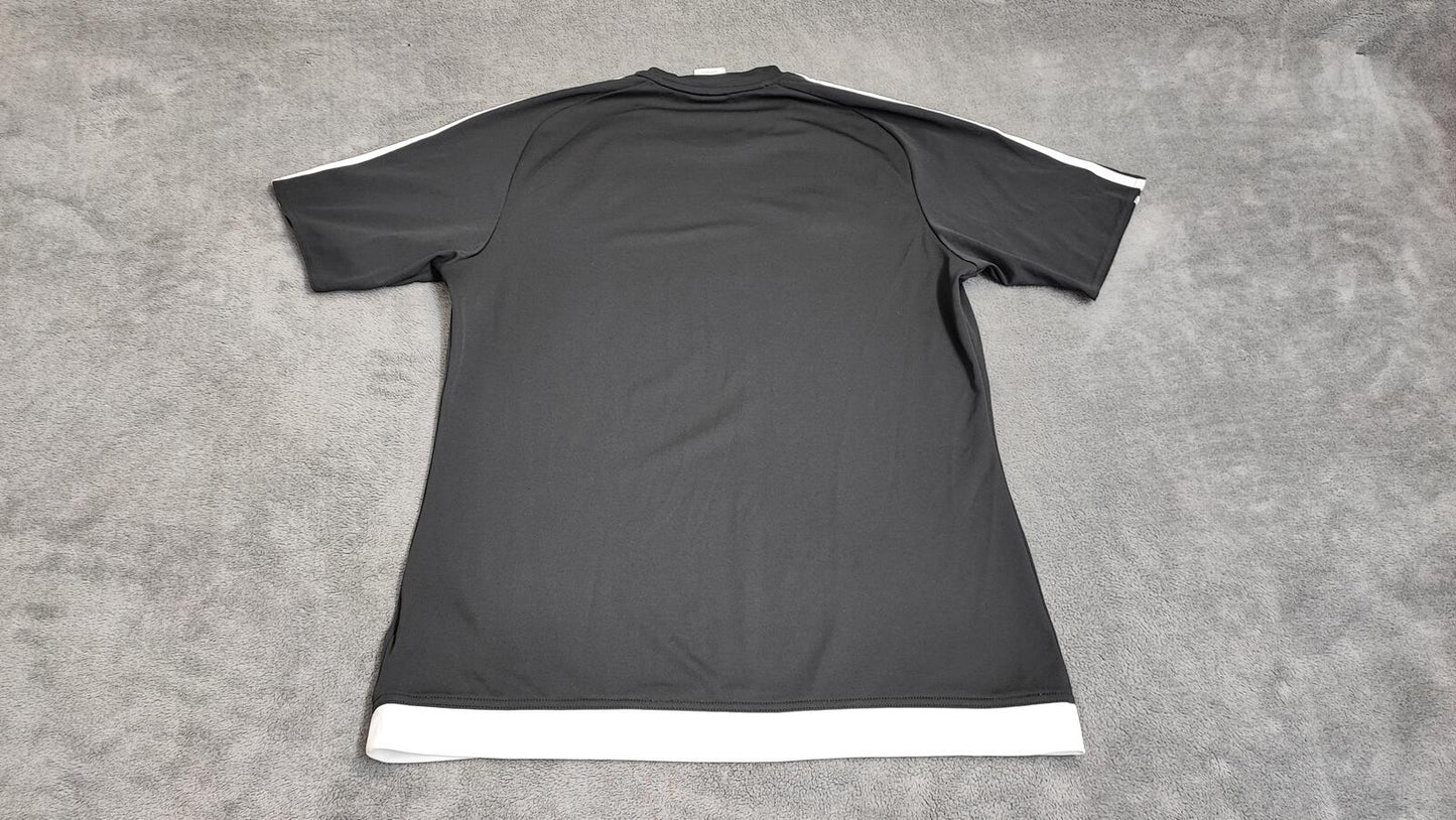Vintage Adidas Climalite Center Logo T-Shirt Black Men's Size Medium M