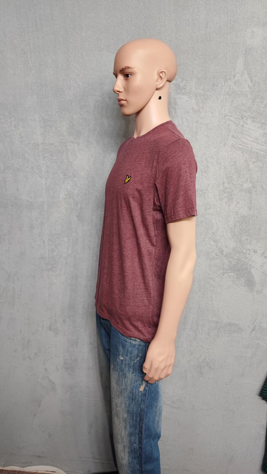Vintage Lyle & Scott T-Shirt Red Golden Eagle Retro 90s Men's Size Medium M