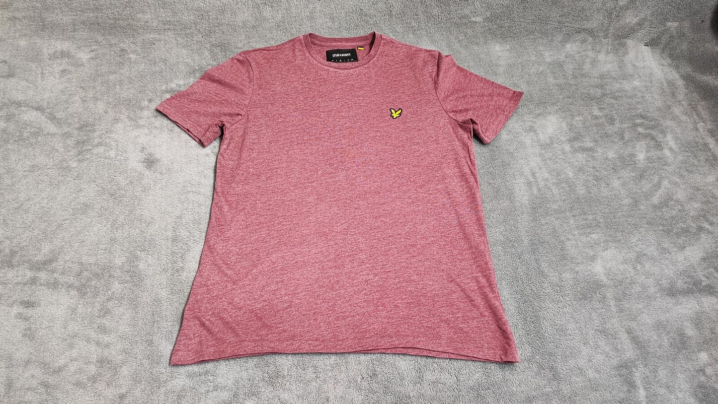 Vintage Lyle & Scott T-Shirt Red Golden Eagle Retro 90s Men's Size Medium M