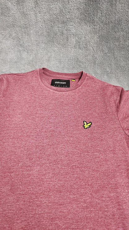 Vintage Lyle & Scott T-Shirt Red Golden Eagle Retro 90s Men's Size Medium M