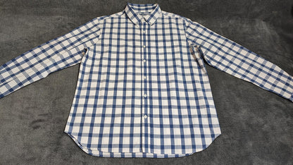 Vintage Old Navy Checked Long Sleeve Plaid Grunge Casual Shirt Blue Men's Large