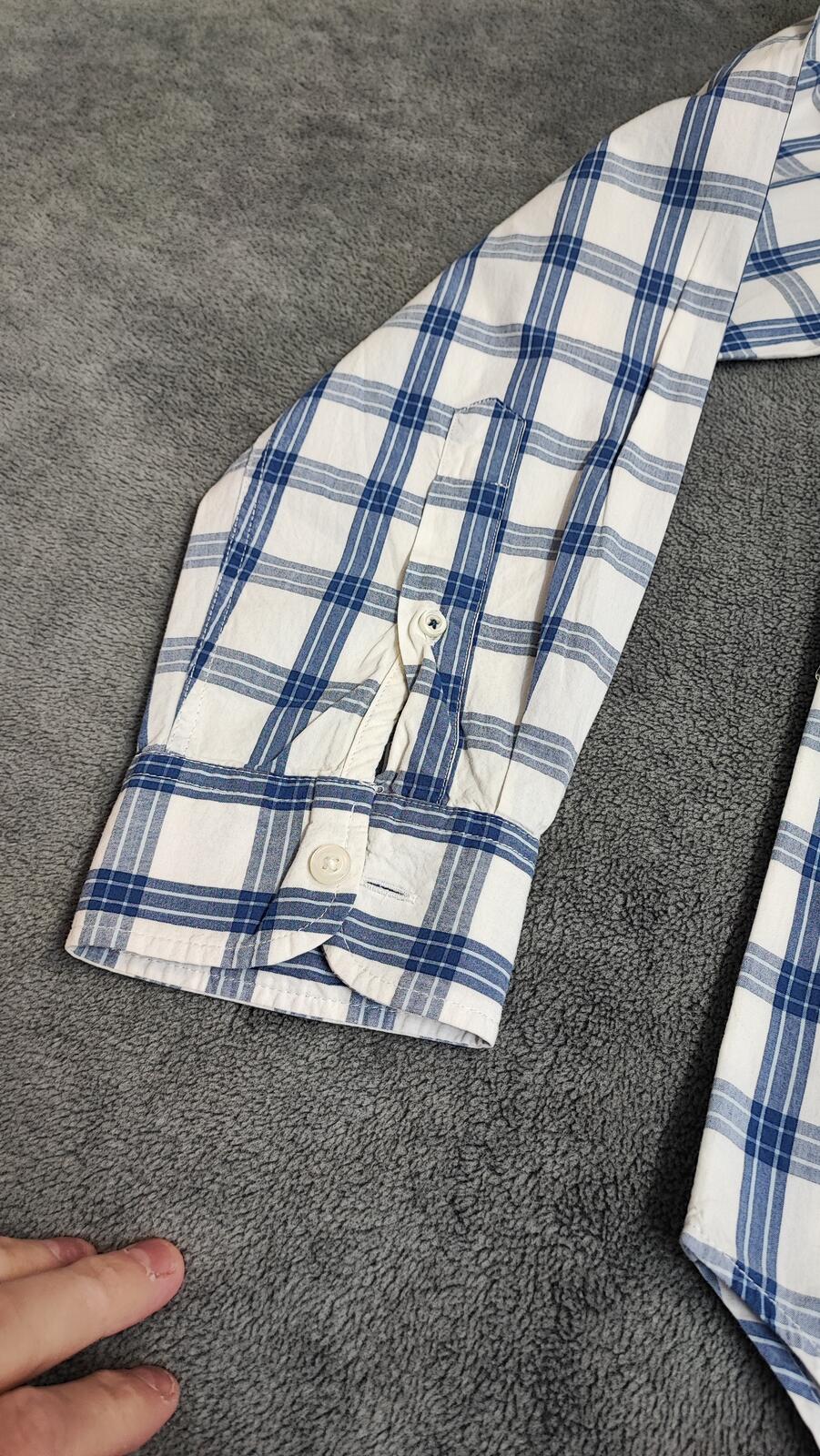 Vintage Old Navy Checked Long Sleeve Plaid Grunge Casual Shirt Blue Men's Large