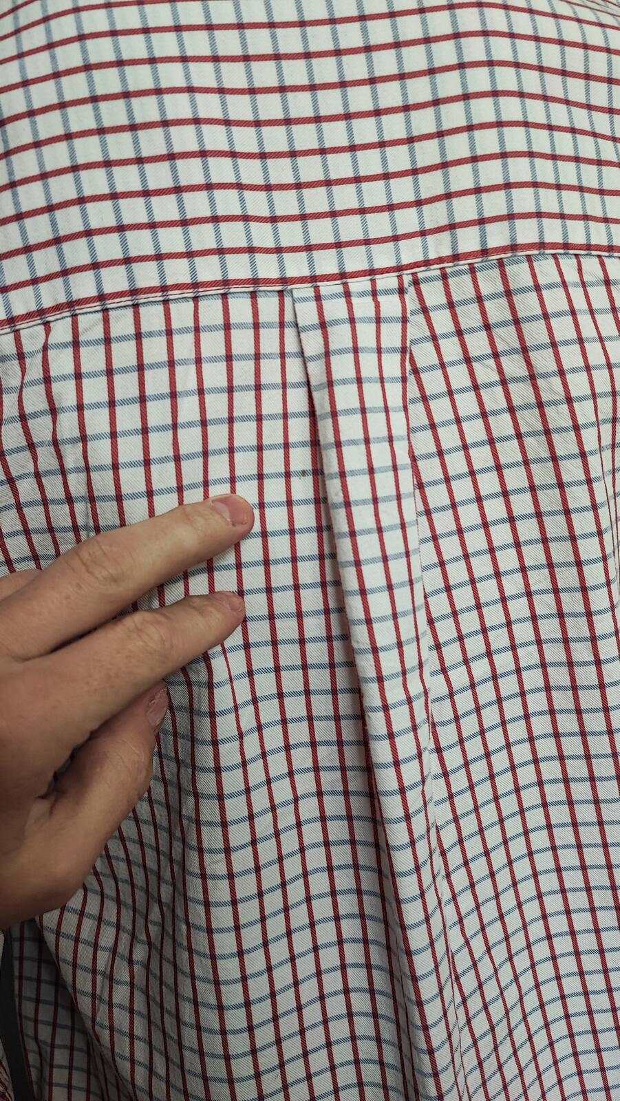 Vintage Chaps Checked Long Sleeve Shirt Red Blue Men's Size Medium M