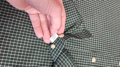 Vintage Old Navy Checked Long Sleeve Plaid Grunge Casual Shirt Green Men Size XL