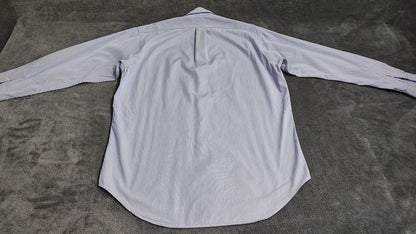 Vintage Chaps Ralph Lauren Striped Long Sleeve Shirt Blue White Men's Size Large